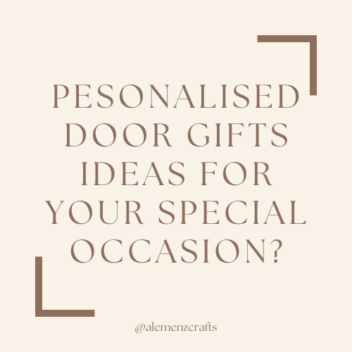 Personalised Door Gift For Events
