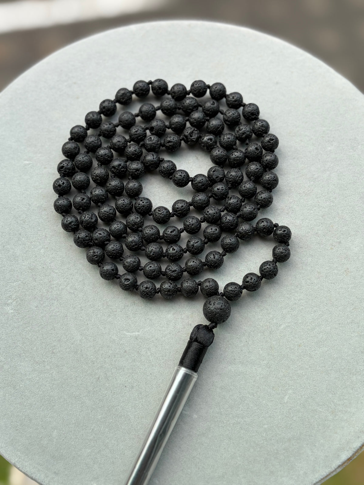 108 Mala — Lava Stone
