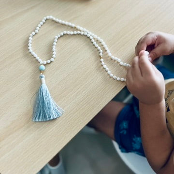 2025 Reman Japa Mala - Moonstone