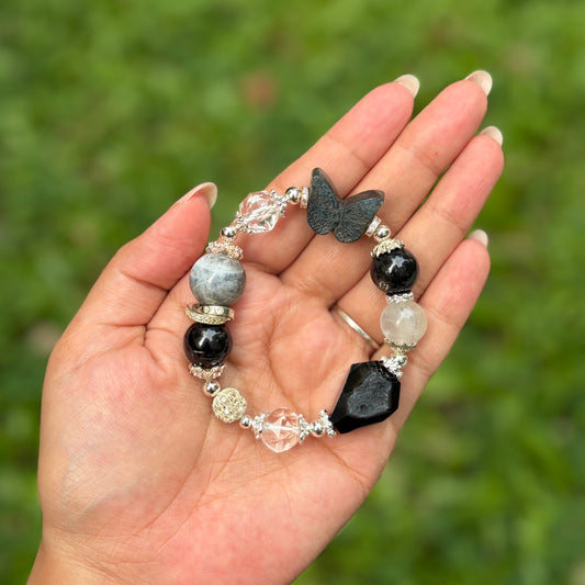 Labradorite Butterfly Bracelet