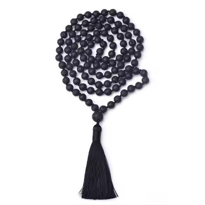 108 Mala — Lava Stone