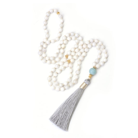 2025 Reman Japa Mala - Moonstone