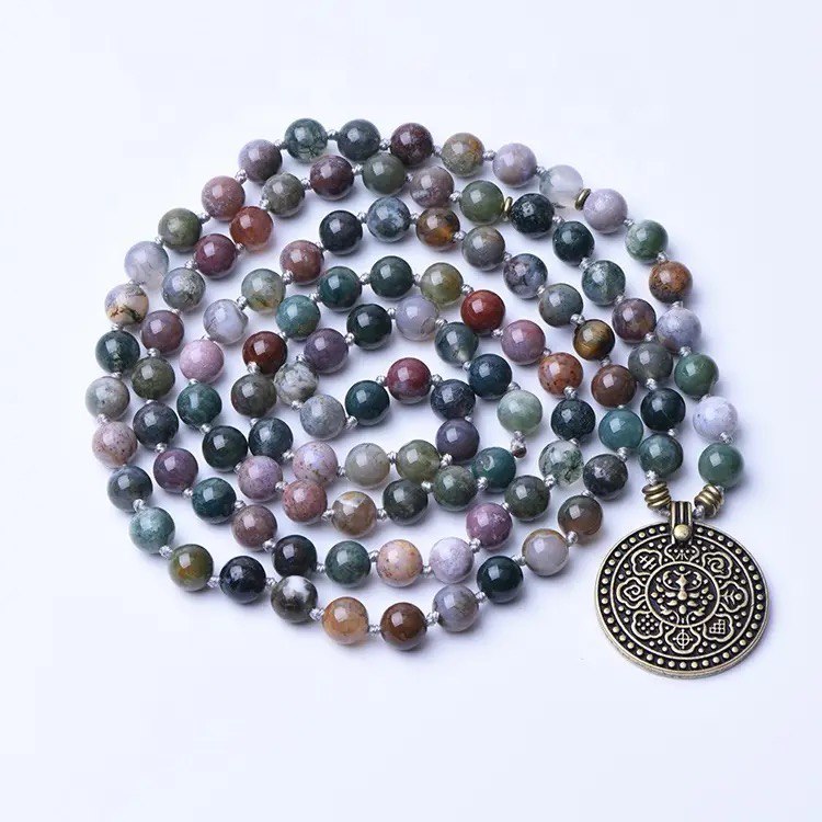108 Mala - Indian Agate